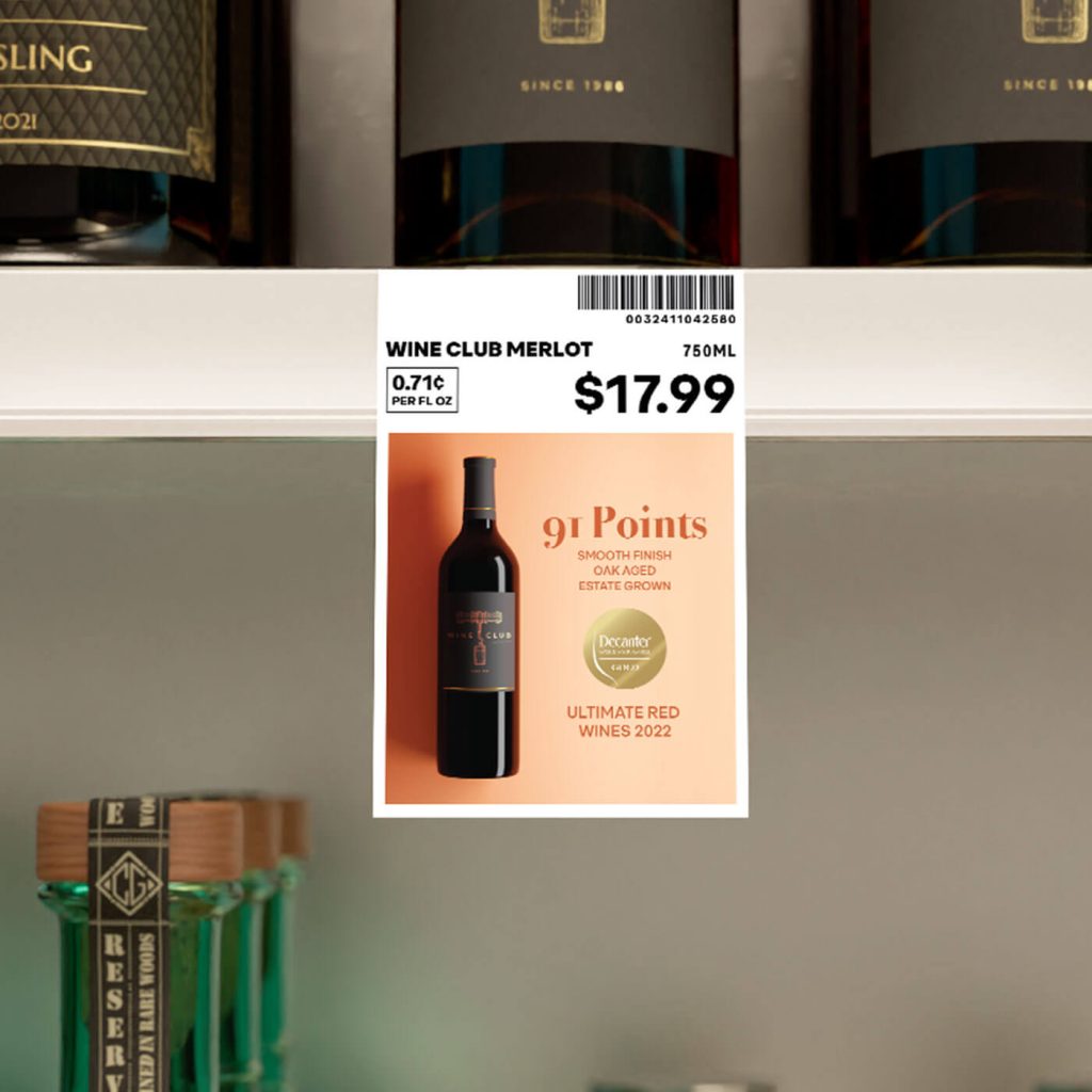 Vestcom shelfAdz for Adult Beverages